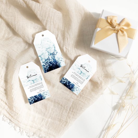 Blue Nautical Destination Wedding Welcome Cadeaulabel