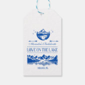 Blue Nautical Party Theme Cadeaulabel (Achterkant)