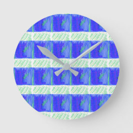 Blue Nautical Theme Wall Clock Ronde Klok