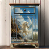 Blue Nautical Unicorn Mythical Fantasy Pegasus Tissuepapier