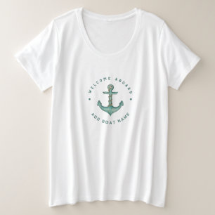Blue Navy Ancre nautique yacht club voile