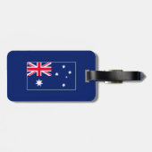 Blue Navy Australia Flag Australian Personalized Bagagelabel (Achterkant horizontaal)