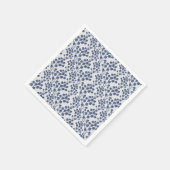 Blue Navy Botanical Servet (Hoek)