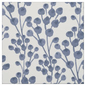 Blue Navy Botanical Stof (Swatch)