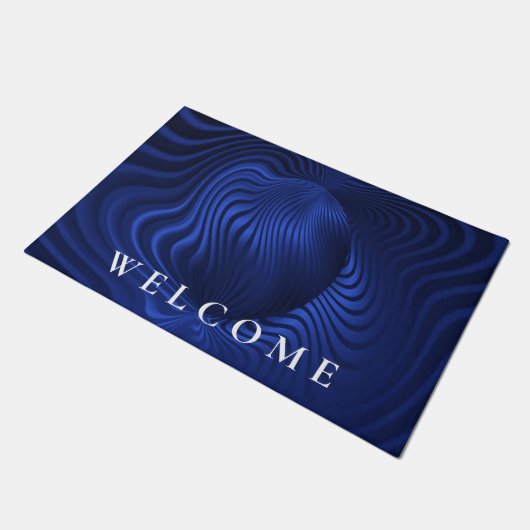 Blue Navy Decorative Doormat Deurmat (Schuin)