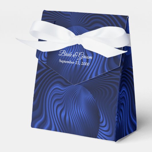 Blue Navy Decorative Favor Box Bedankdoosjes (Voorkant Zijde)