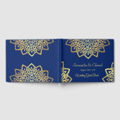 Blue Navy Gold Elegant Wedding Livre d'invités (Complet)