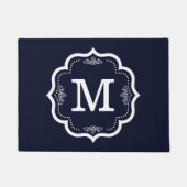 Blue    NavyMonogram Deurmat (Voorkant)