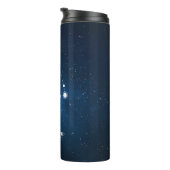 Blue Nebula Capricorn Zodiac Sign Thermosbeker (Geroteerd rechts)