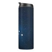 Blue Nebula Pisces Zodiac Sign Thermosbeker (Geroteerd rechts)