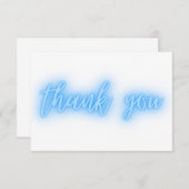 Blue Neon Bedankt Trendy (Voorkant / Achterkant)