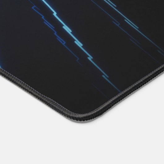 Blue Neon Lights Custom Gaming Extended Desk Mat (Hoek)