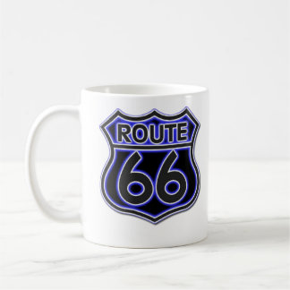 Blue Neon Route 66 Mok