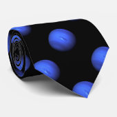 Blue Neptune NASA Planet Space Patroon Stropdas (Opgerold)