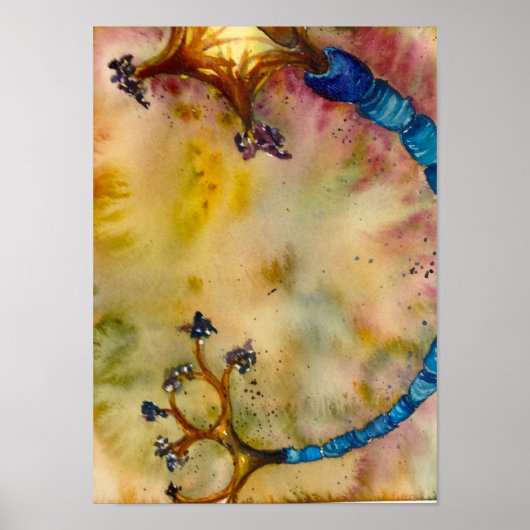 Blue Neuron Poster (Voorkant)