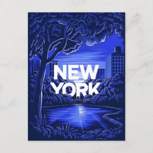 Blue New York Briefkaart
