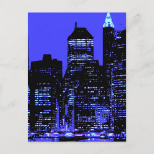 Blue New York City Briefkaart