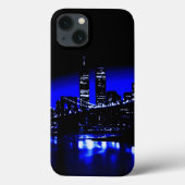 Blue New York City nacht Case-Mate iPhone Case (Achterkant)
