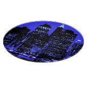 Blue New York City Snijplank (Hoek)