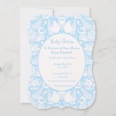 Blue New Zealand Tribal Design Baby shower - Jonge Kaart (Voorkant)