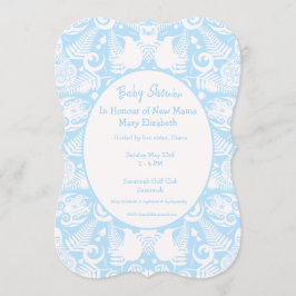 Blue New Zealand Tribal Design Baby shower - Jonge Kaart