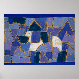 Blue Night, 1937, van Paul Klee Poster