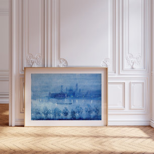 Blue Night, Londen Joseph Pennell Poster