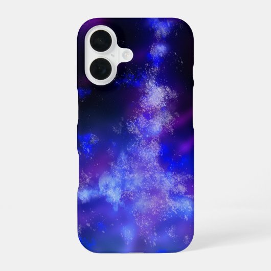 Blue Night Sky iPhone 16 Coque (Verso)