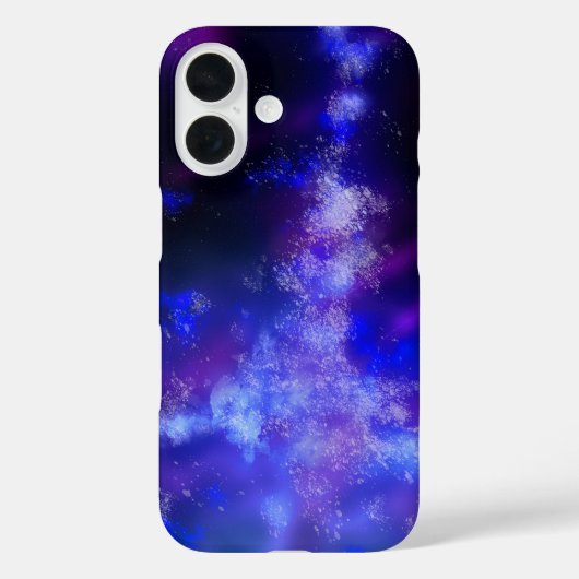 Blue Night Sky iPhone 16 Coque (Verso)