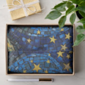 Blue Night Stars Mozaïek Decoupage Tissuepapier (Geschenk)