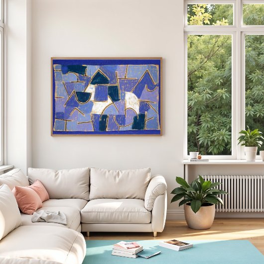 Blue Night van Paul Klee, Abstract Poster