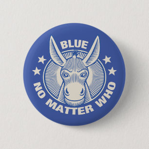 Blue No Matter die Ronde Button 5,7 Cm