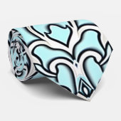 Blue Nouveau Stropdas (Opgerold)