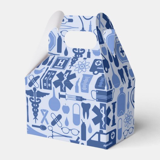 Blue Nurse Appreciation Medical School Afstuderen Bedankdoosjes (Voorkant Zijde)