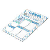 Blue Nursing Student Medicatie Sjabloon Notitieblok (Schuin)