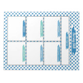 Blue Nursing Student Skills Sjabloon Notitieblok (Voorkant)