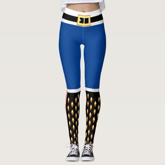 Blue Nutcracker Speelgoed Soldier Costume Leggings (Voorkant)