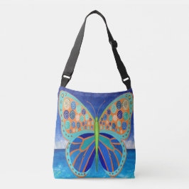 Blue Ocean Butterfly Crossbody Bag Crossbody Tas