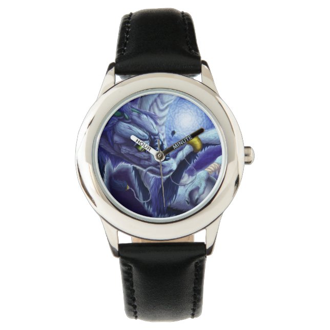 Blue Ocean Dragon & Parel Horloge (Voorkant)