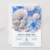 Blue Ocean Dreams Boy Invitation d'anniversaire (Devant)