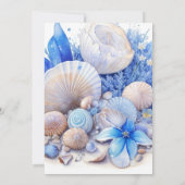 Blue Ocean Dreams Boy Invitation d'anniversaire (Dos)