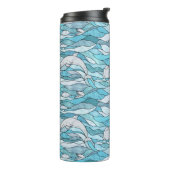 Blue Ocean Glas in lood Dolphins Thermosbeker (Gedraaid links)