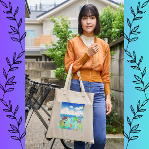 Blue Ocean Octopus Diep Zee Dromen Grote Tote Bag
