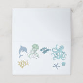 Blue Ocean Party voedsellabel (Buitenkant ongevouwen)