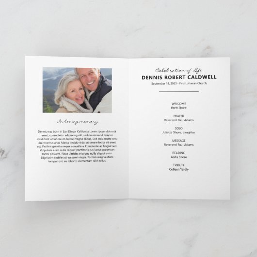 Blue Ocean Photo Memorial Programme (Intérieur)