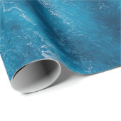 Blue Ocean Rippling Waves Wrapping Paper - Water T Cadeaupapier (Rol Hoek)