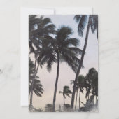 Blue Ocean & Sandy Beach Afstuderen Kaart (Achterkant)