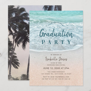 Blue Ocean & Sandy Beach Afstuderen Kaart