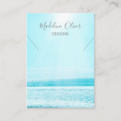 Blue Ocean Scene Ketting Display Visitekaartje (Voorkant)