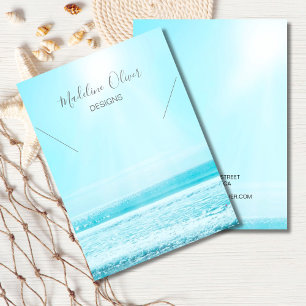 Blue Ocean Scene Ketting Display Visitekaartje